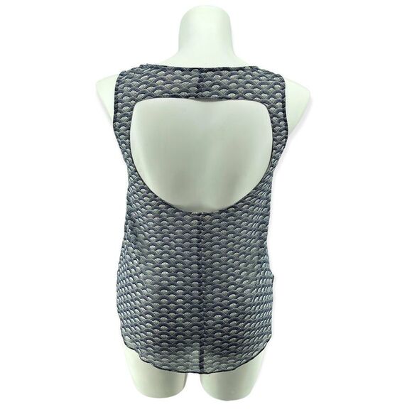 Urban Outfitters Nom De Plume Sleeveless Sheer Pullover Back Cutout Top Large - Picture 8 of 16